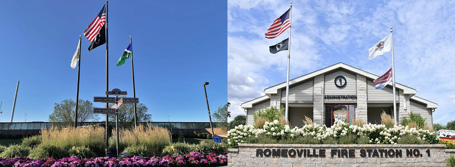 Landscaped Fire Station